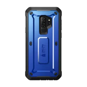 Light Shield Comfort Design Layer Galaxy S9 Plus Unicorn Beetle Pro Full Body Rugged Case-Dark Blue