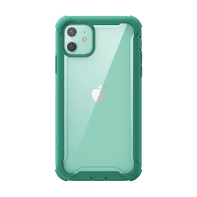 iPhone 11 Ares Case-MintGreen Luxury Texture Hybrid Shield