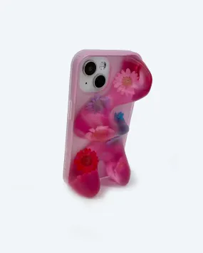 Light Texture Fit Ishi Phone Case in Strawberry Flower Polished Surface Texture Anti scratch