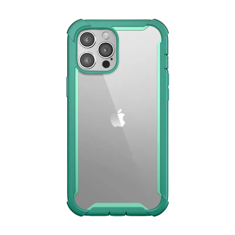 Rugged Texture Minimal Surface Layer iPhone 12 Pro Ares Case - Mint Green
