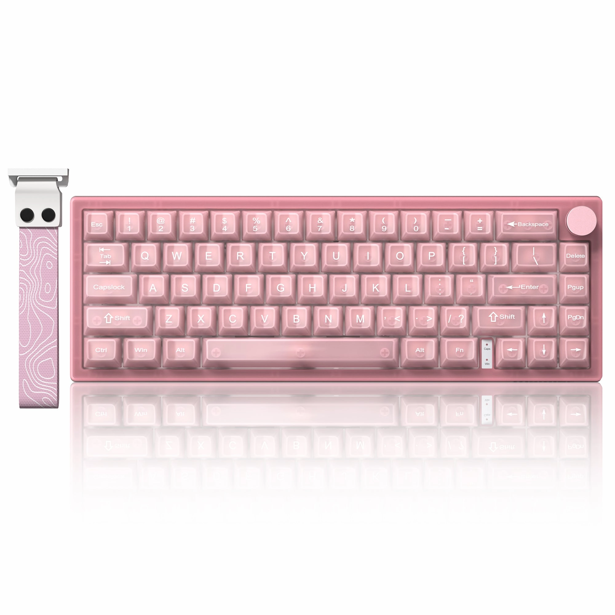 Womier VK66 Pro VIA Support 66-Key Gasket Mechanical Keyboard with Knob Gaming Mode Toggle Kit Premium Keycaps Set