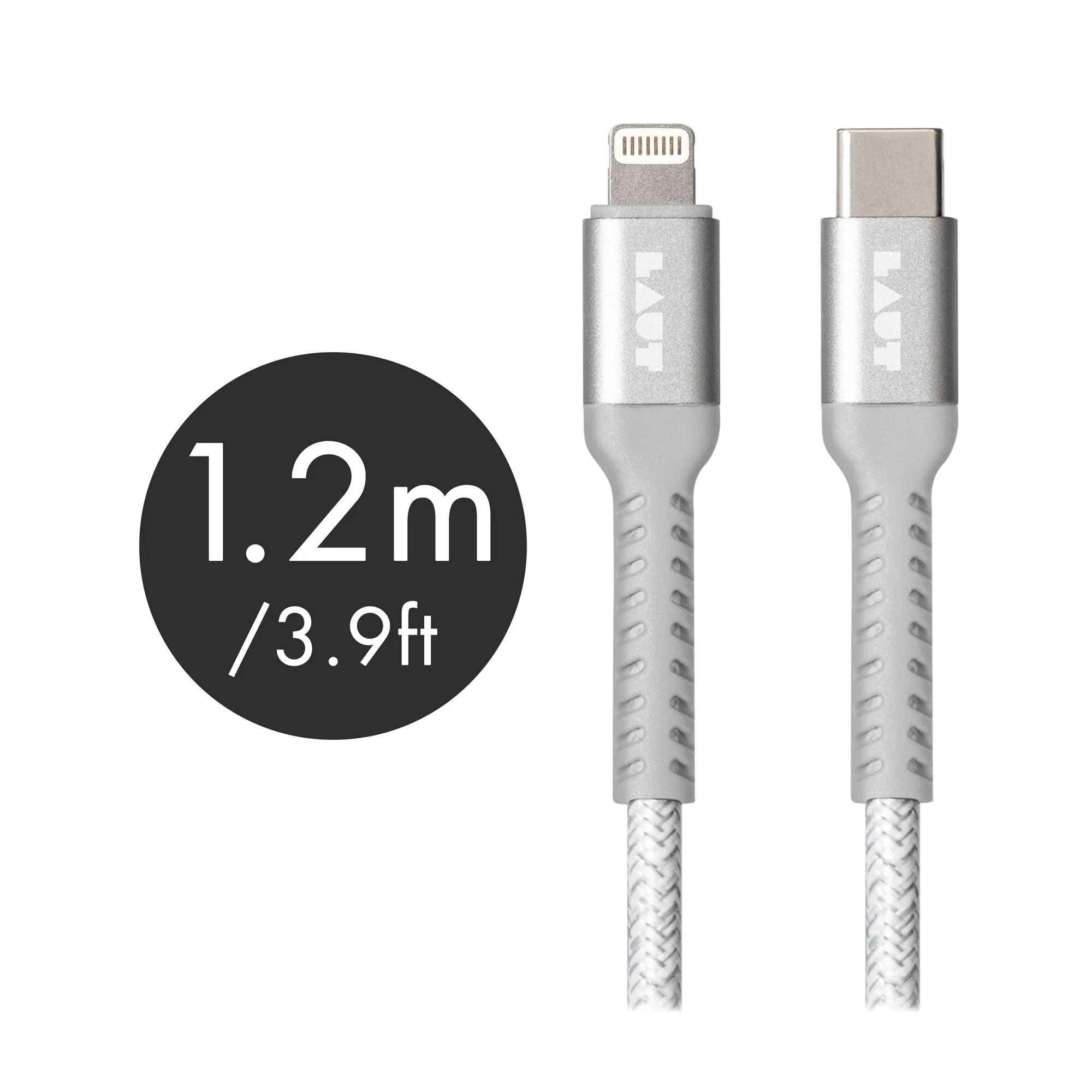 Premium Edge Design LINK TOUGH MATTER 1.2m/3.9ft USB C to Lightning Cable