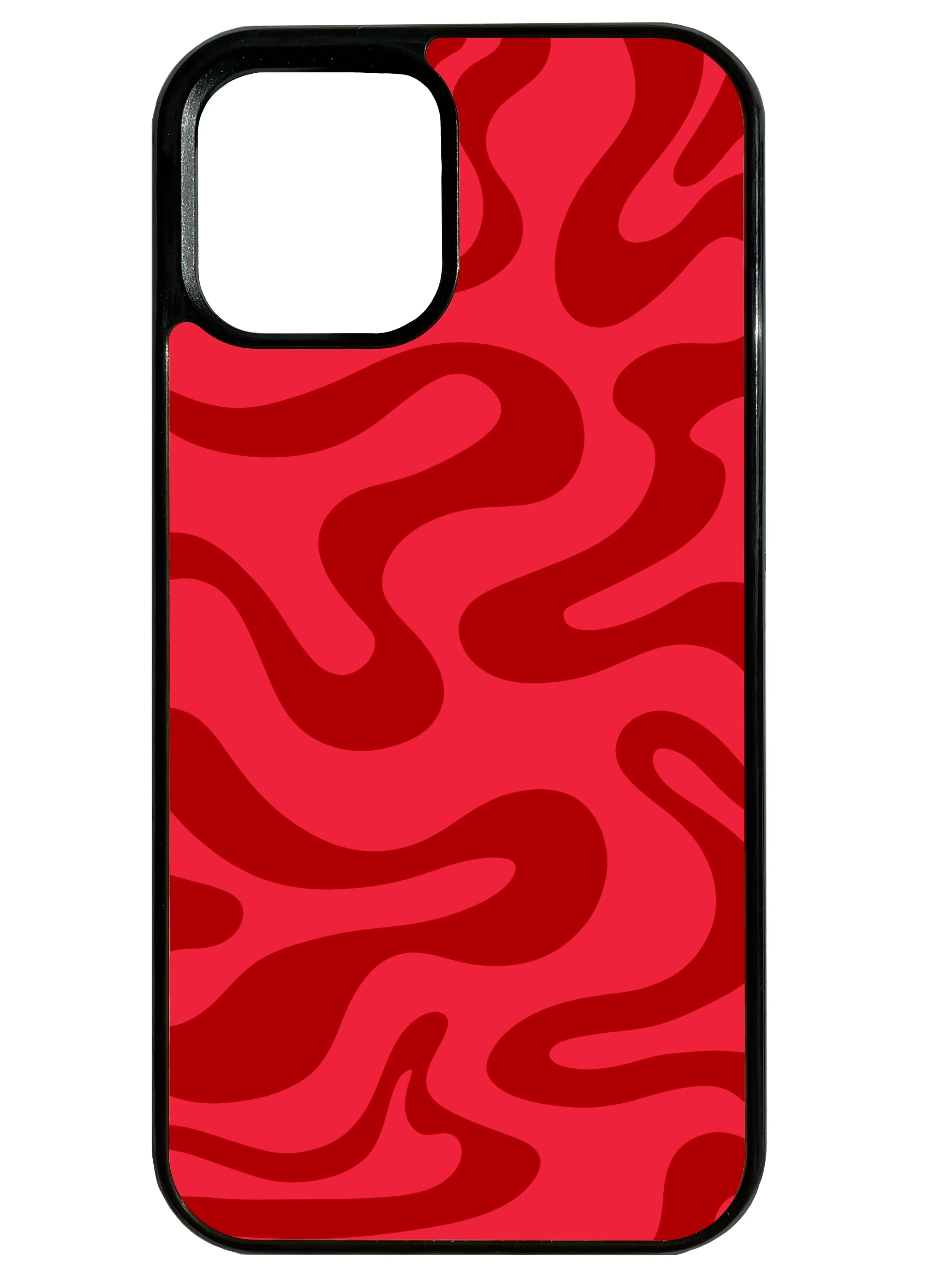 Liquid Swirl in Red Phone Case Protective Design Layer
