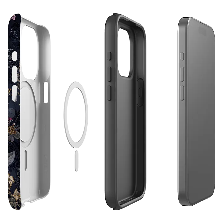 Hybrid Build Texture Flexible Pattern Layer iPhone MagSafe Tough Case - Salvador Floral