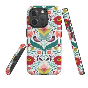 Simple Texture iPhone MagSafe Tough Case -  Bird Pattern IV By Suzy Taylor