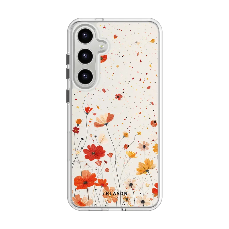 Full Coverage Comfort Edge Texture Galaxy S25 Halo MagSafe Cute Phone Case - Spring Fling