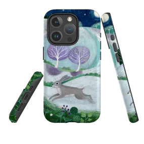 Edge Shield iPhone MagSafe Tough Case -  Winter Hare By Bex Parkin