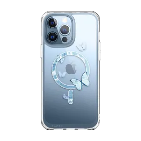 Stylish Detail Stylish Detail Layer iPhone 13 Pro Halo Mag Case - Butterfly Blue