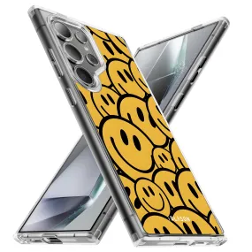 Galaxy S24 Ultra Halo MagSafe Cute Phone Case - Summer Smiles Anti glare