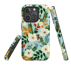 Hybrid Frame Stylish grip iPhone MagSafe Tough Case - Floral III By Abby Jacobs