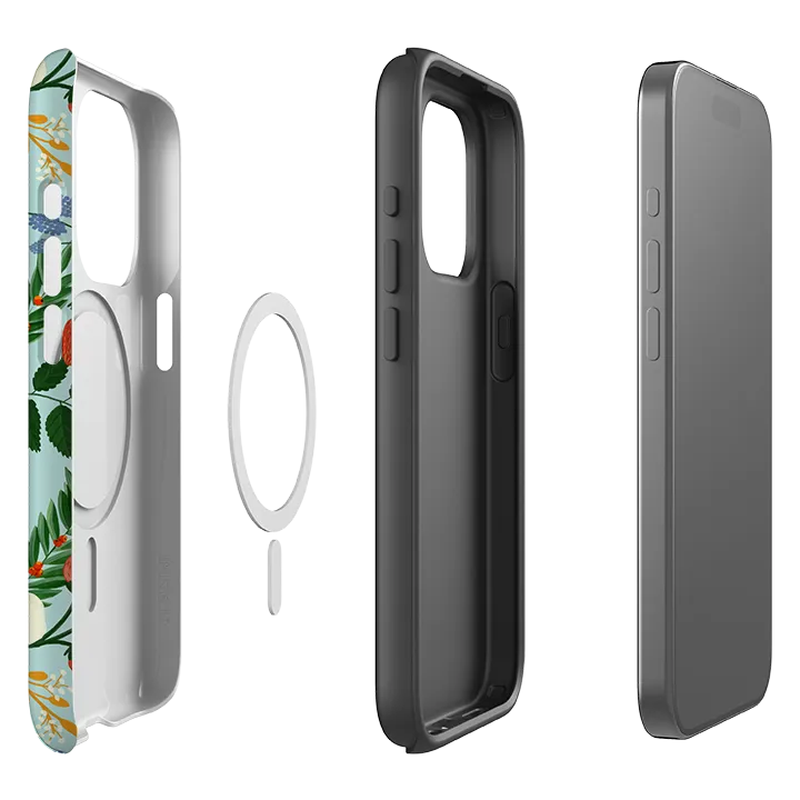 Luxury Layer Texture iPhone MagSafe Tough Case - Floral III By Abby Jacobs