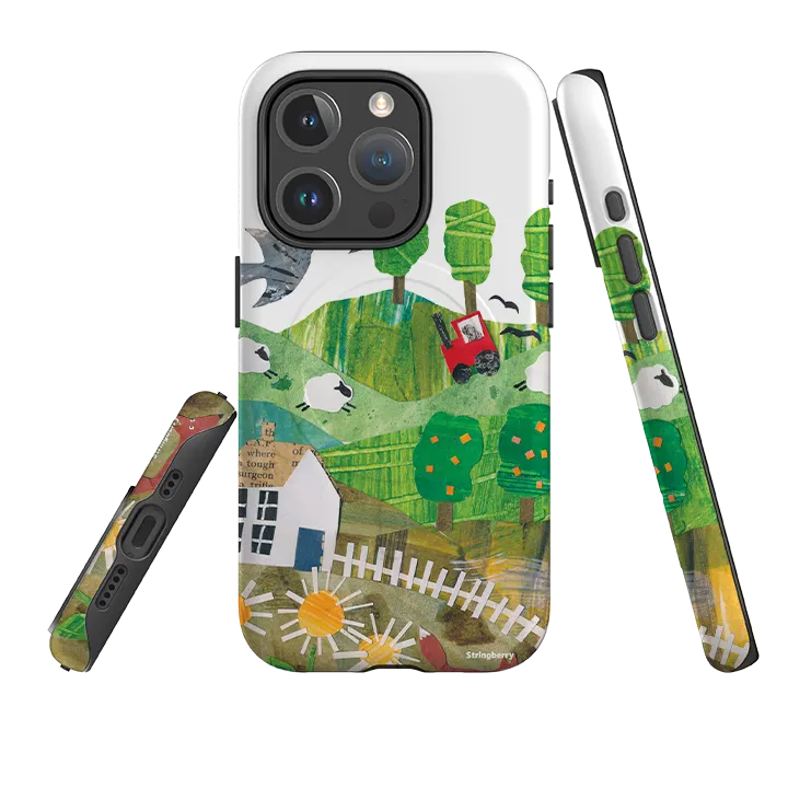 iPhone MagSafe Tough Case - Countryscape IV By Tracey English Office Accessory Strong Surface