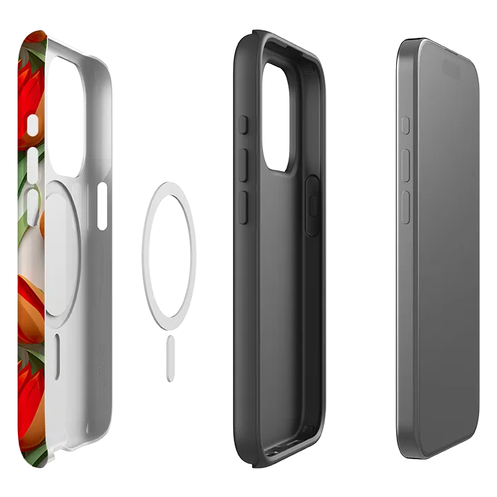 Soft Interior Sleek Appearance iPhone MagSafe Tough Case - Apeldoorn Tulips