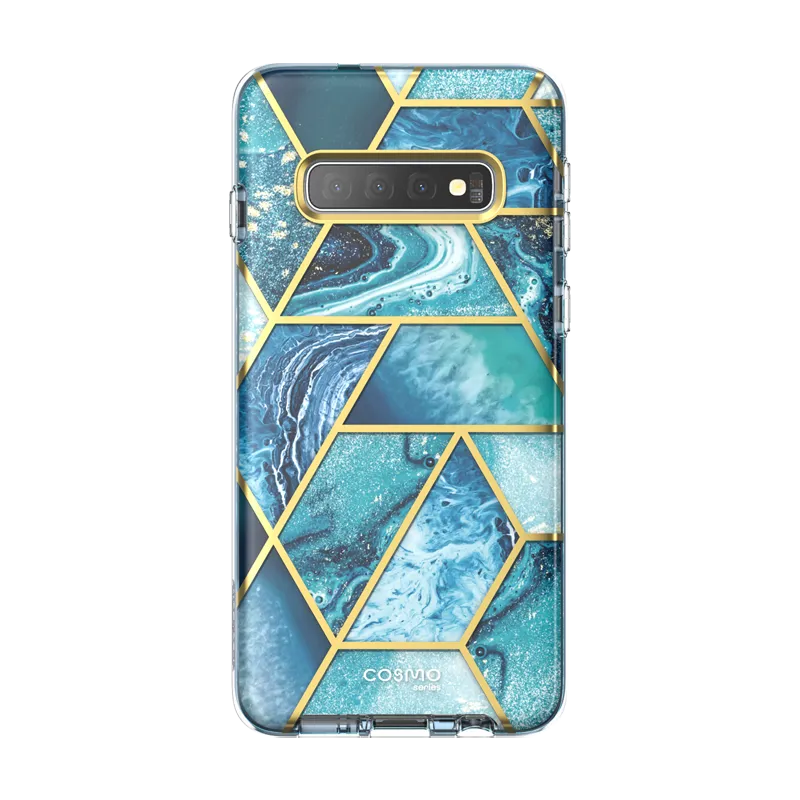 Clear Surface Galaxy S10 Cosmo Case - Ocean Blue