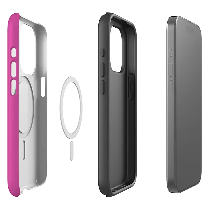 Flexible Design Stylish Color iPhone MagSafe Tough Case -  Big Bow Pink