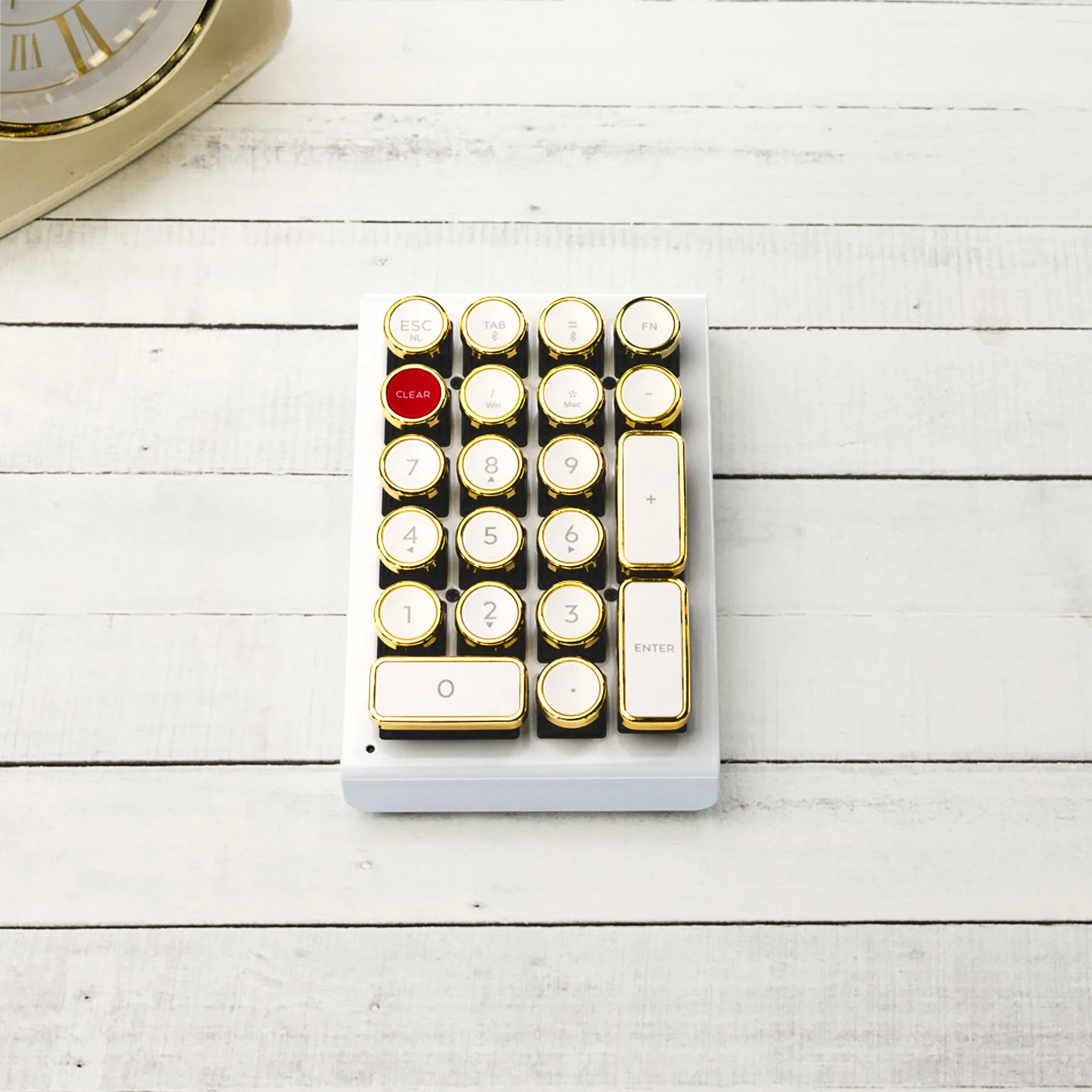 Silicone Pads WHITE GOLD QWERKYWRITER? NUMKEY NUMPAD