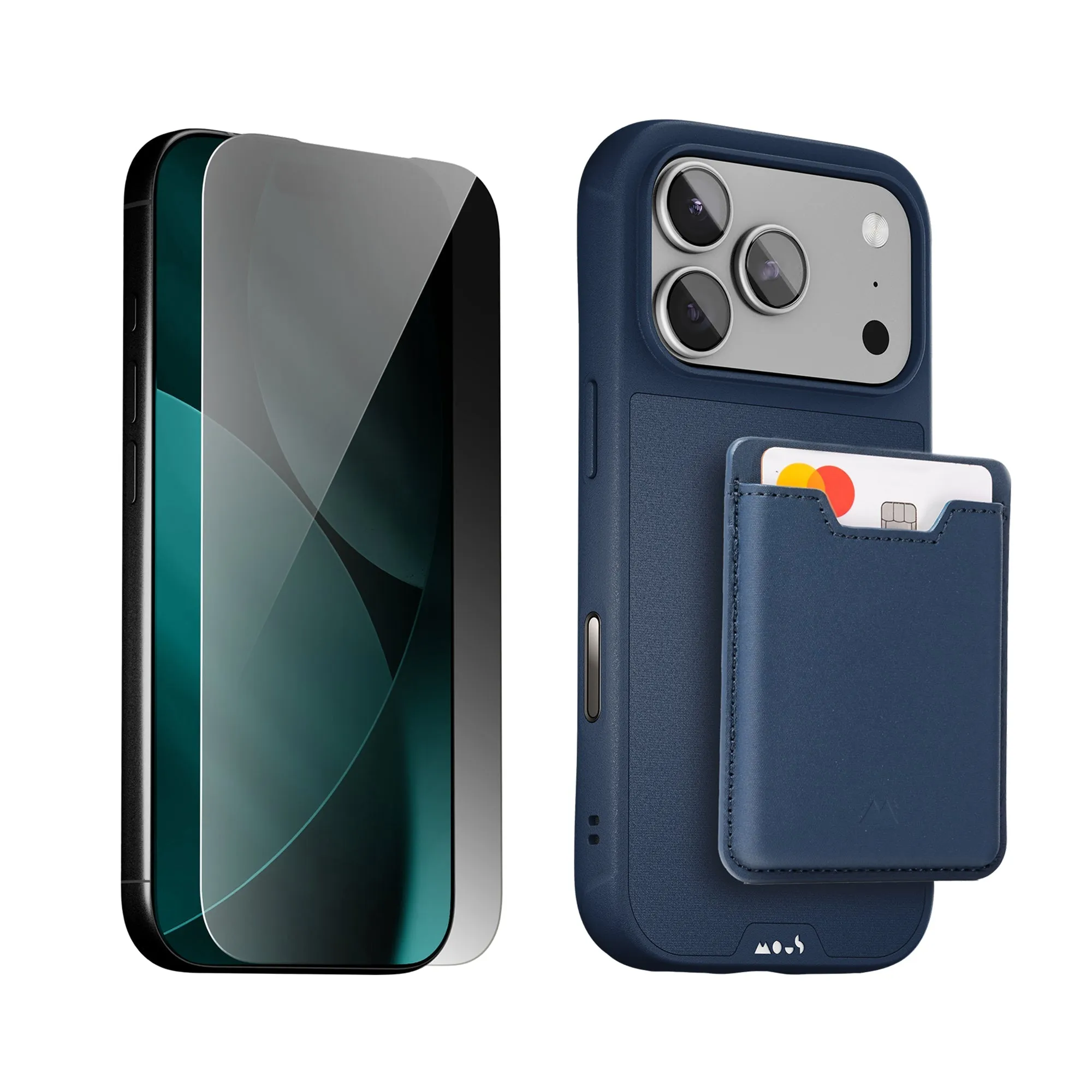 Full Screen Protection Marine Protective Case, Screen Protector and Card Wallet - iPhone Starter Kit