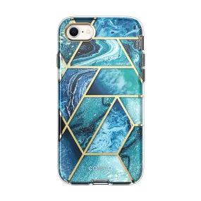 Hybrid Build Texture iPhone SE (2022) Cosmo Case-Ocean Blue