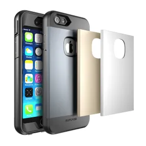 Durable Texture iPhone 6 Plus / 6S Plus Water Resistant Full body Protective Case-Gray/Silver/Gold