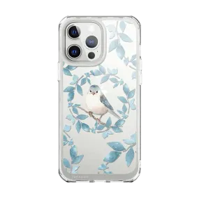 Rugged Pattern Design Light Touch iPhone 13 Pro Max Halo Case - Blue Jay