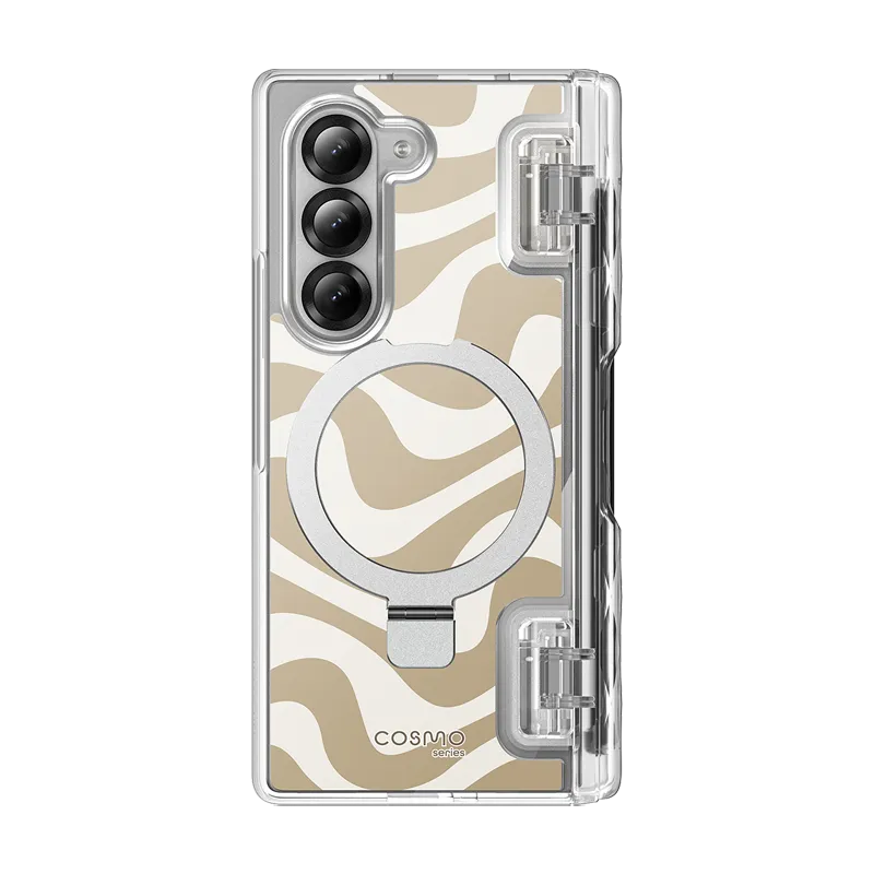 Durable Build Texture Galaxy Z Fold6 Cosmo Pro - Beige Swirl
