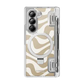 Durable Build Texture Galaxy Z Fold6 Cosmo Pro - Beige Swirl