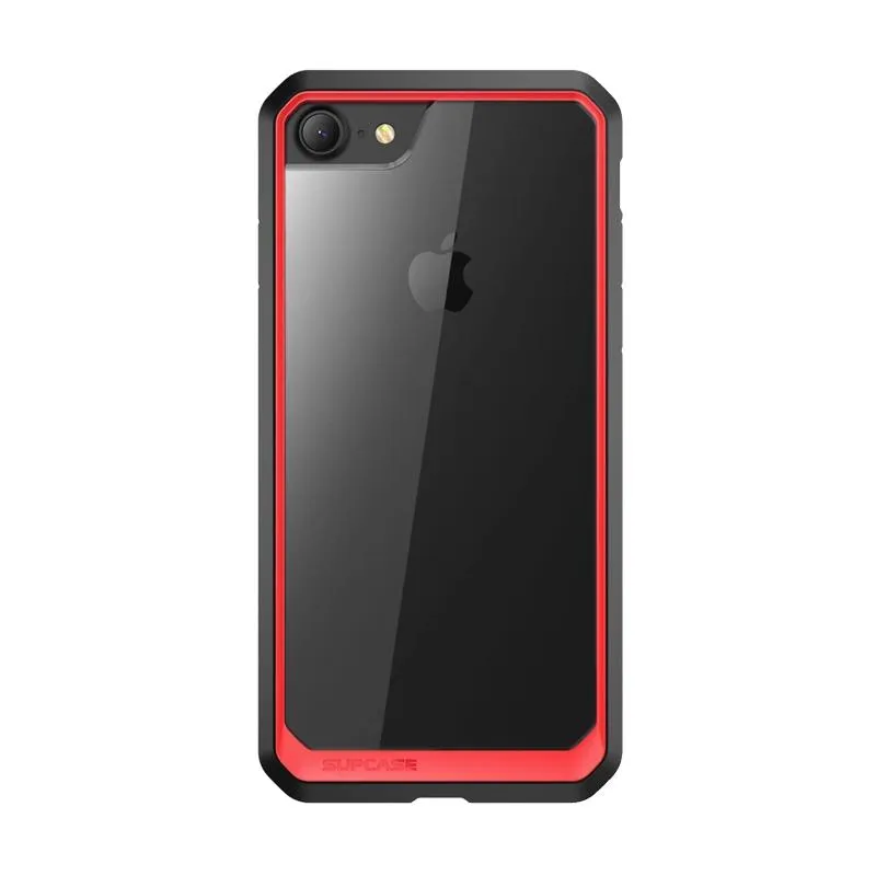 Matte Edge Matte Shield iPhone 8 Unicorn Beetle Hybrid Protective Bumper Case-Red