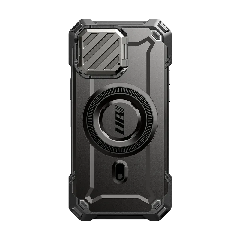 Durable Design Comfort Layer Texture iPhone 15 Pro Max 6.7 inch Unicorn Beetle MAG XT MagSafe Case-Black