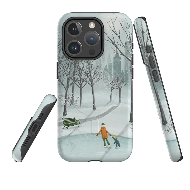 iPhone MagSafe Tough Case - Winter By Maja Lindberg Lightweight Grip Clear Texture