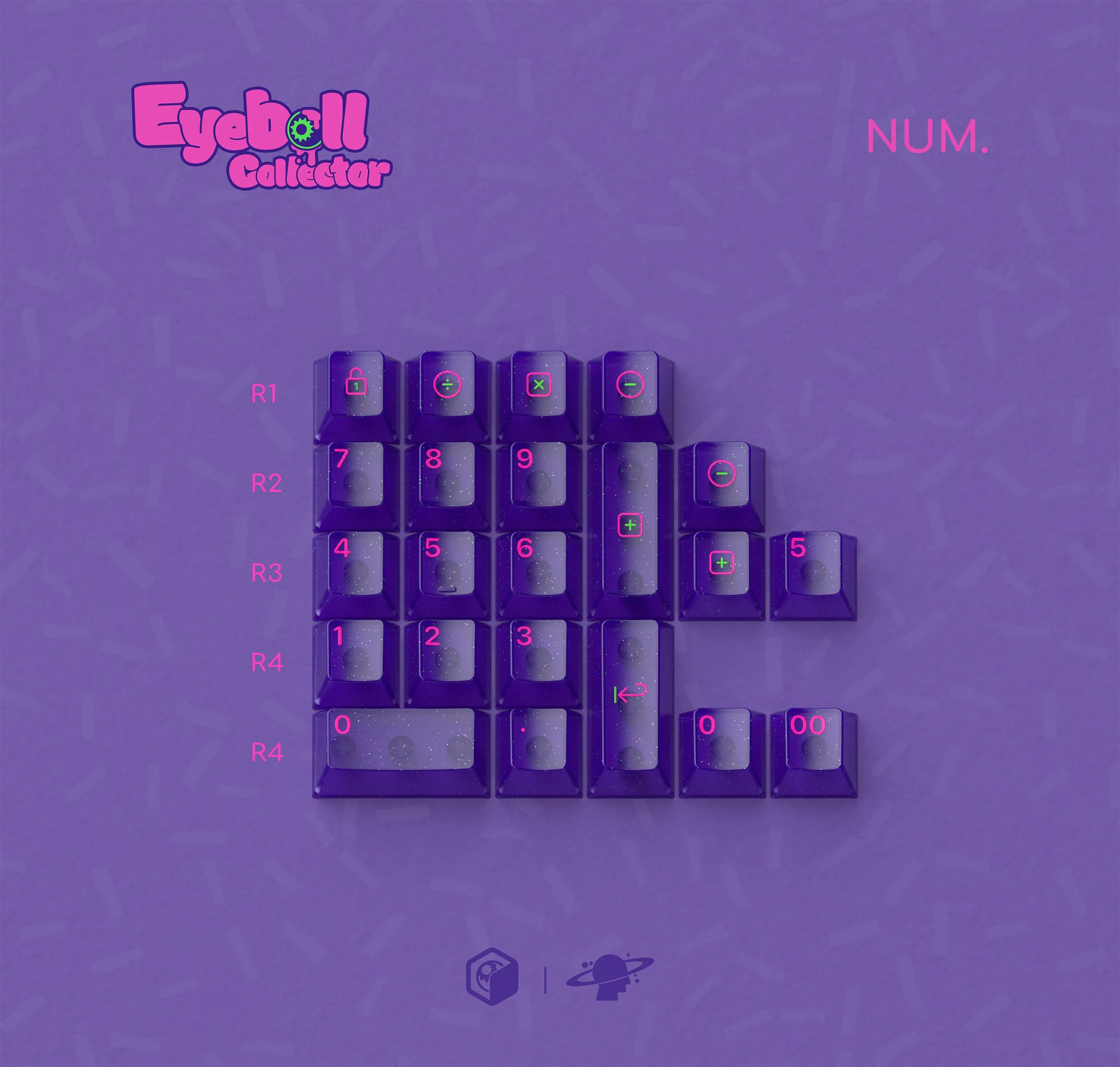 MW Eyeball Collector ABS Keycap Set (Instock) Mechanical Key Switch Upgrade