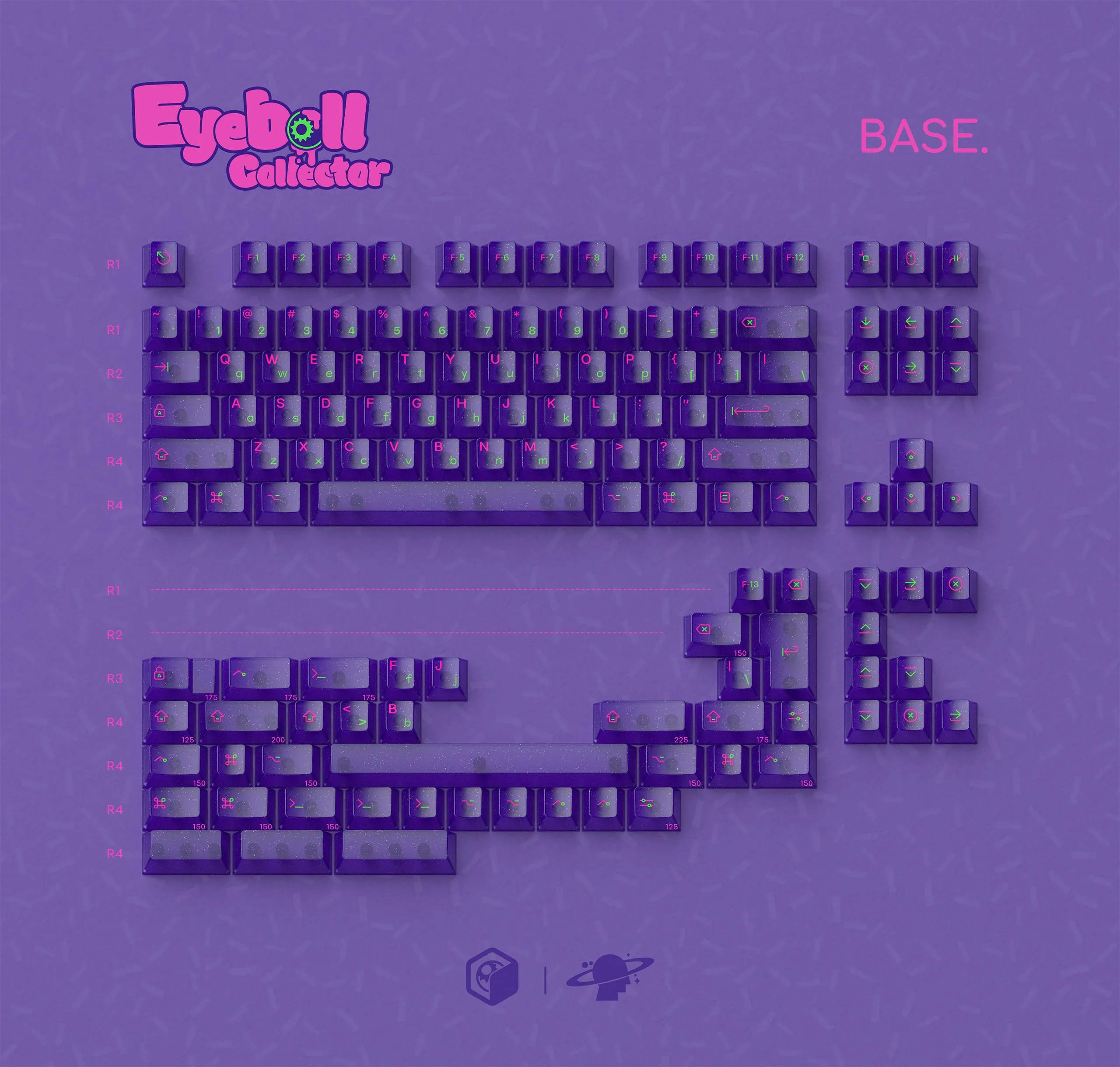 MW Eyeball Collector ABS Keycap Set (Instock) Hot Swappable Switches