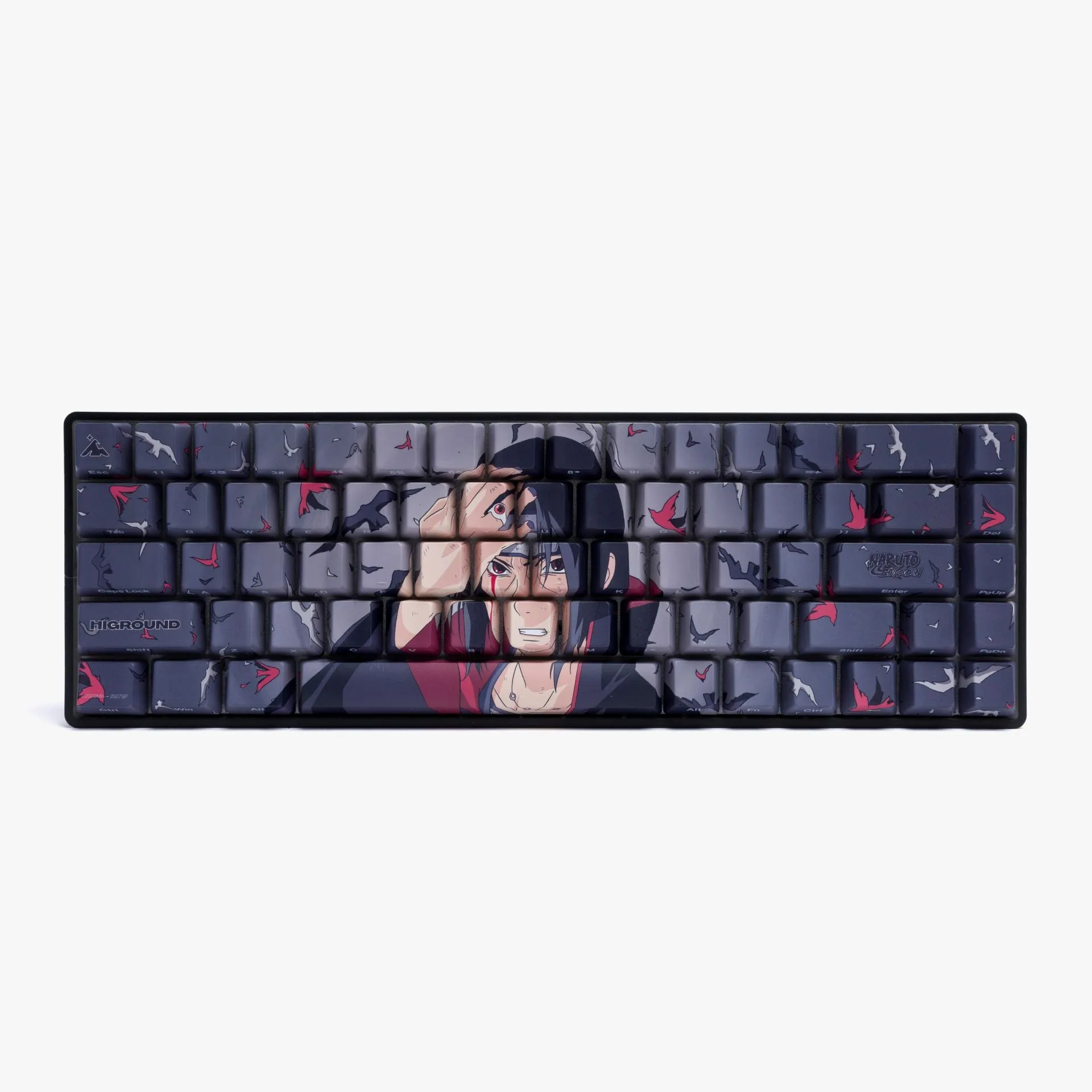 Naruto x HG Basecamp 65 Keyboard - Itachi Cherry Profile Keycaps