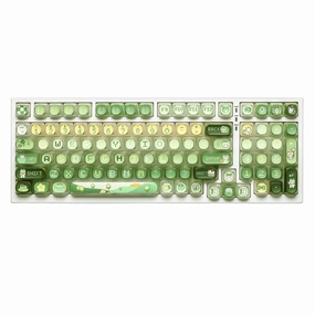 Professional Setup Desk Macro Software Setup Mechanical Keyboard Upgrade YUNZII Pudding Matcha Bunny MOA Profile Keycap Set