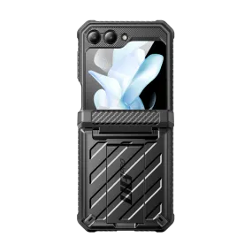 Gloss Surface Layer Galaxy Z Flip5 Unicorn Beetle PRO Rugged Case with Belt Clip-Black