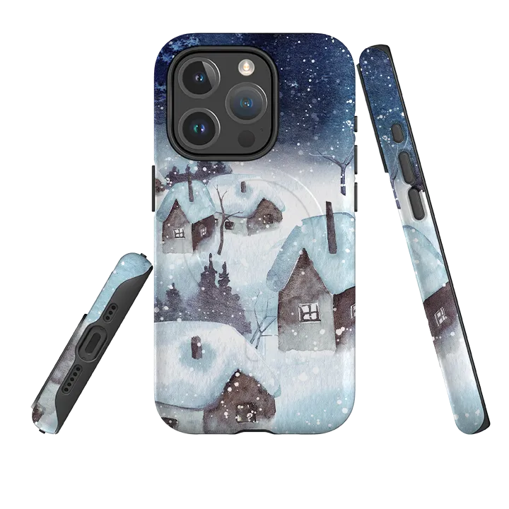 iPhone MagSafe Tough Case - Night Before Xmas Rugged Frame Design