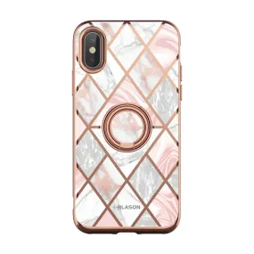 Soft Grip Layer Lightweight texture iPhone XS Max Cosmo Snap Case-Marble Pink