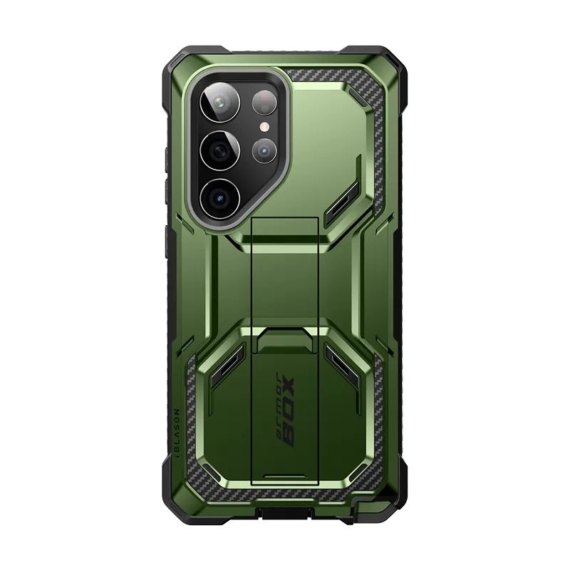 Galaxy S23 Ultra Armorbox Case - Dark Green Sport Inspired