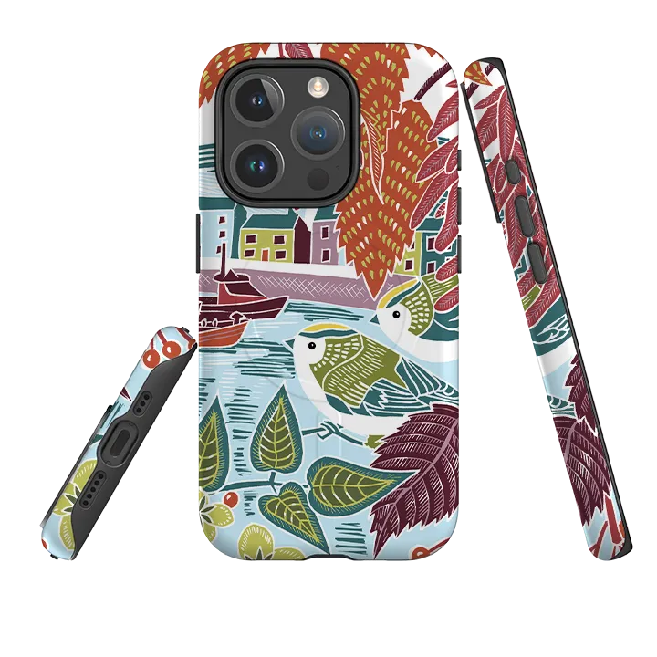 Drop Defense iPhone MagSafe Tough Case - Goldcrests Harbour By Kate heiss