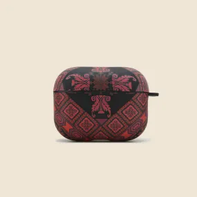 Black Tatreez Airpods Case Cover Minimal Surface Lightweight Build