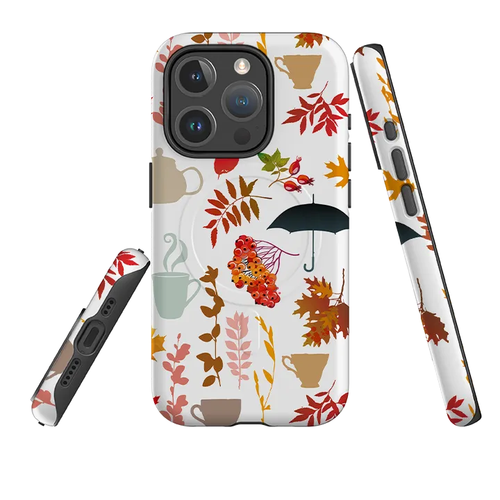 iPhone MagSafe Tough Case - Autumn Pattern elegant design Matte Shield