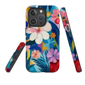 Glossy Texture Layer Smooth Feel iPhone MagSafe Tough Case - Cambridge Floral