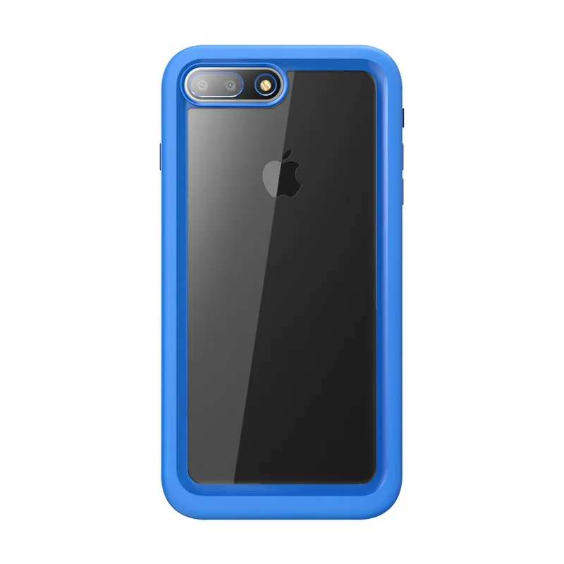 iPhone 8 Plus | 7 Plus Aegis Waterproof Case-Blue Glossy surface Matte Pattern Design
