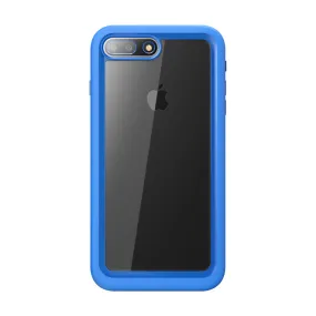 iPhone 8 Plus | 7 Plus Aegis Waterproof Case-Blue Glossy surface Matte Pattern Design