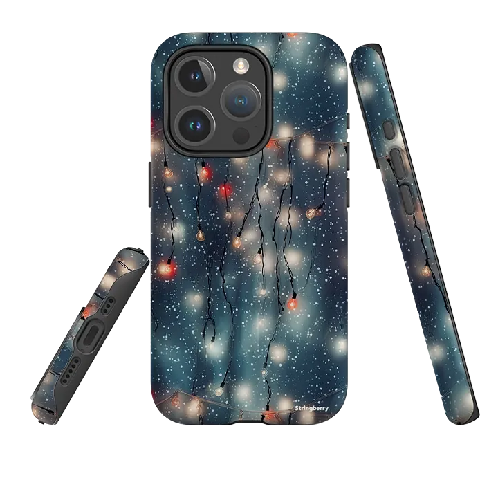 iPhone MagSafe Tough Case -  Festive Lights II Strong Surface Impact shield