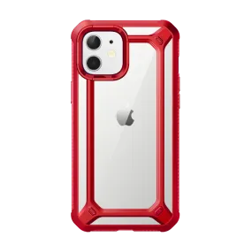 iPhone 12 mini 5.4 inch Unicorn Beetle Exo Clear Case-Red Durable Finish Layer