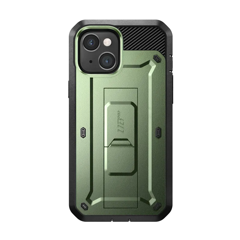 Gloss Touch iPhone 14 Plus 6.7 inch Unicorn Beetle PRO Rugged Case-Dark Green