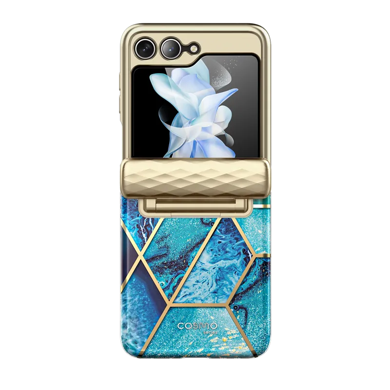 Galaxy Z Flip5 Cosmo - Ocean Blue Comfort Edge Layer Transparent Look