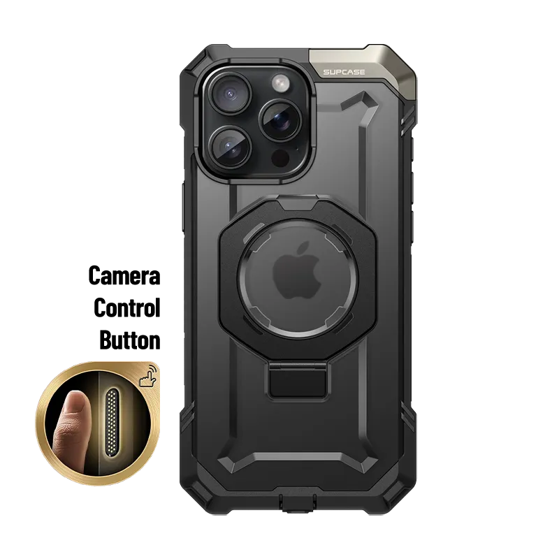 iPhone 16 Pro Max 6.9 inch UB Grip MagSafe Camera Control Button Phone Case-Black Grip Texture