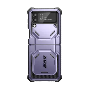 Hybrid Grip Simple Style Galaxy Z Flip4 Armorbox - Metallic Purple