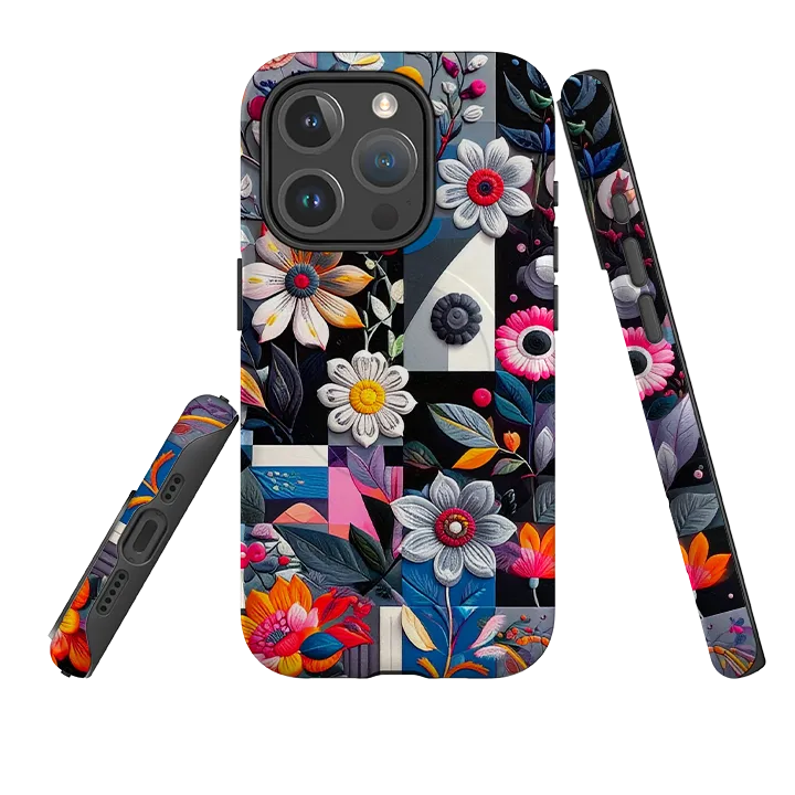 iPhone MagSafe Tough Case - Summer Petal Garden Luxury Build